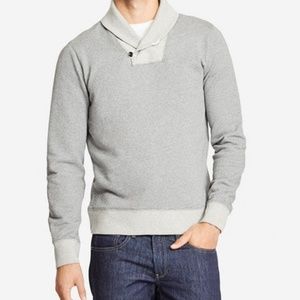 Crosstown Shawl PulloverL in Slim and Marled Grey